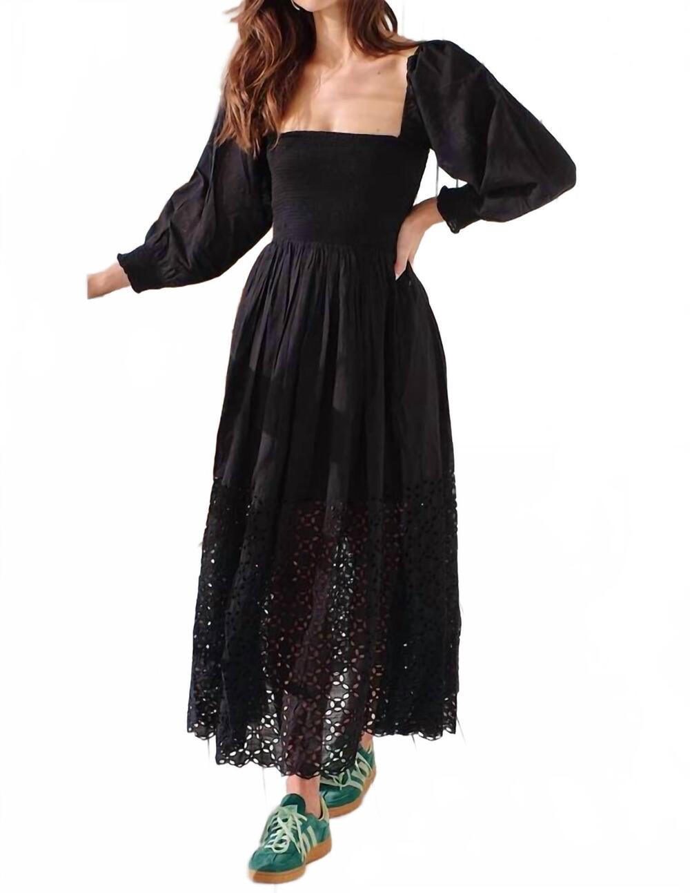 NEW FREE PEOPLE perfect storm dress in black